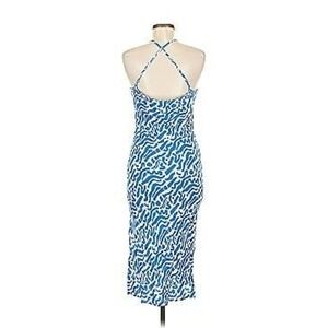 band of‎ the free white and blue patterned slip dress NEW XL